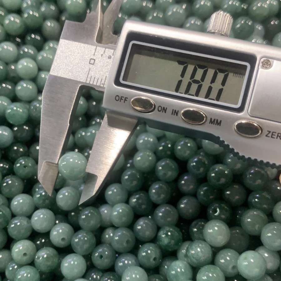 8mm危険材料青い水の翡翠のa商品のビーズのdiyのビーズの部品の携帯電話のひものu盤のロープの車のハンガーの部品のビーズ