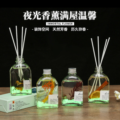 Noctilucent No fire Aromatherapy essential oil Botany Dried flowers Rattan Decoration bedroom TOILET Deodorization atmosphere Freshener