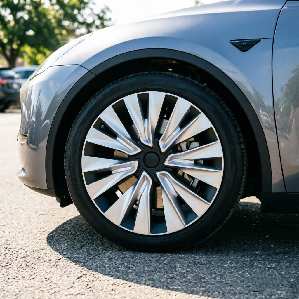 Suitable for 2019-2024 Tesla Model Y wheel hub caps 19inch Standard wheel cover with edge protection and modified wheel casing