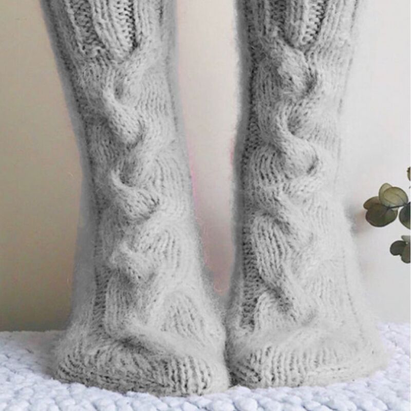 Autumn and Winter Thickeneded Wool Knitted Socks Mid-Calf Thickened Warm Socks Solid Color Simple Wear Breathable Jacquard Socks Wholesale Autumn and Winter Thickeneded Wool Knitted Socks Mid-Calf Thickened Warm Socks Solid Color Simple Wear Breathable Jacquard Socks Wholesale