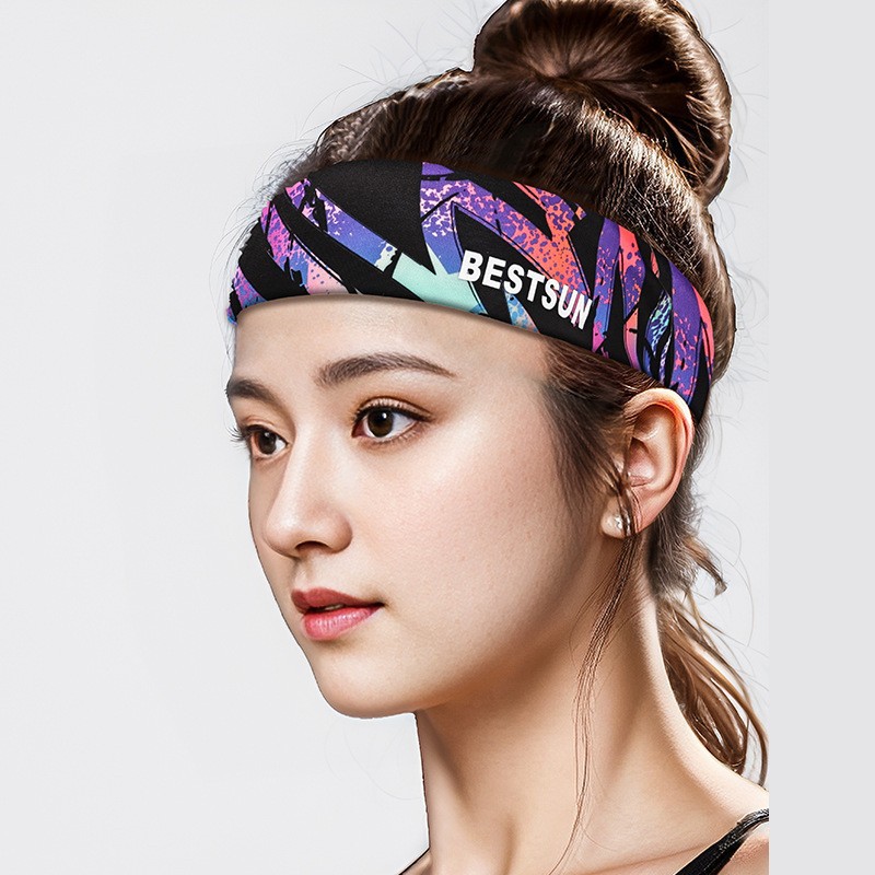 Sports Headbands for Men and Women, Antiperspirant Headbands, Sports Sweat-Absorbent Sweat-Guided Headbands, Fitness Sports Basketball Anti-Sweat Running