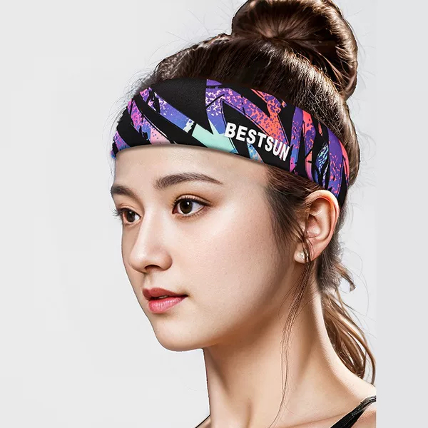 Sports Headbands for Men and Women, Antiperspirant Headbands, Sports Sweat-Absorbent Sweat-Guided Headbands, Fitness Sports Basketball Anti-Sweat Running