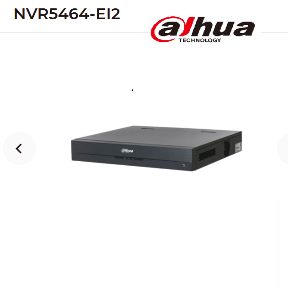 64 Kanal NVR Kayıt Cihazı Dahua İngilizce Uluslararası Sürüm NVR5464-EI2 Ağ Sabit Disk Kayıt Cihazı 4 Disk Yuvası