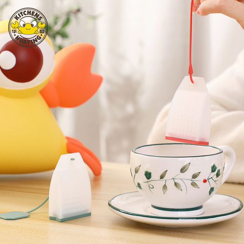 Multifunctional silicone tea bag, creative lazy tea filter, brine seasoning bag, portable tea set, tea bag