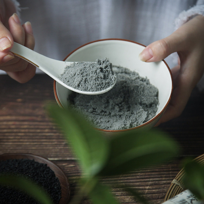 Xylitol black sesame paste milk oatmeal meal replacement nutritious breakfast saccharine-free bagged small package pregnant women's drink