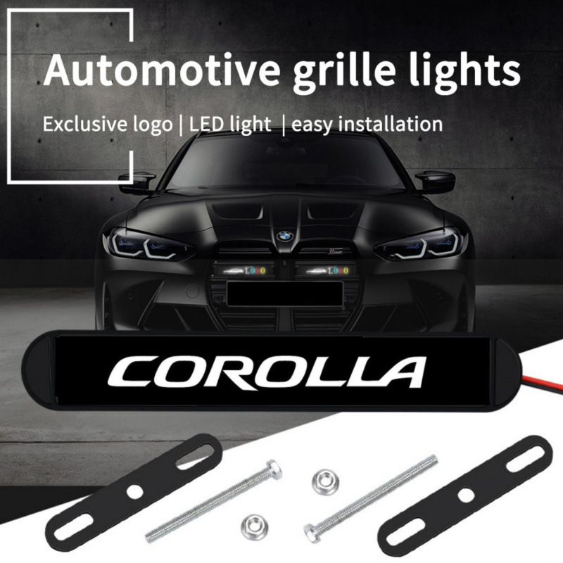 Nuevo automóvil parrilla delantera colorida lámpara de red media LED CAMRY / VIOS luz diaria universal lámpara de red media pequeña