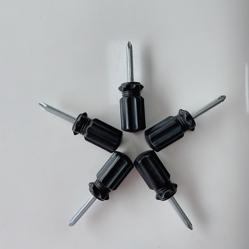 Factory Direct Supply Mini Carrot Head Screwdriver Fixed Hard Short Handle Cross Screwdriver Toy Small Screwdriver