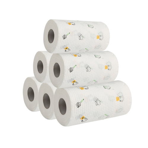 Disposable non-woven no-wash rag, absorbent lazy rag, non-stick oil cleaning table dishwashing cloth