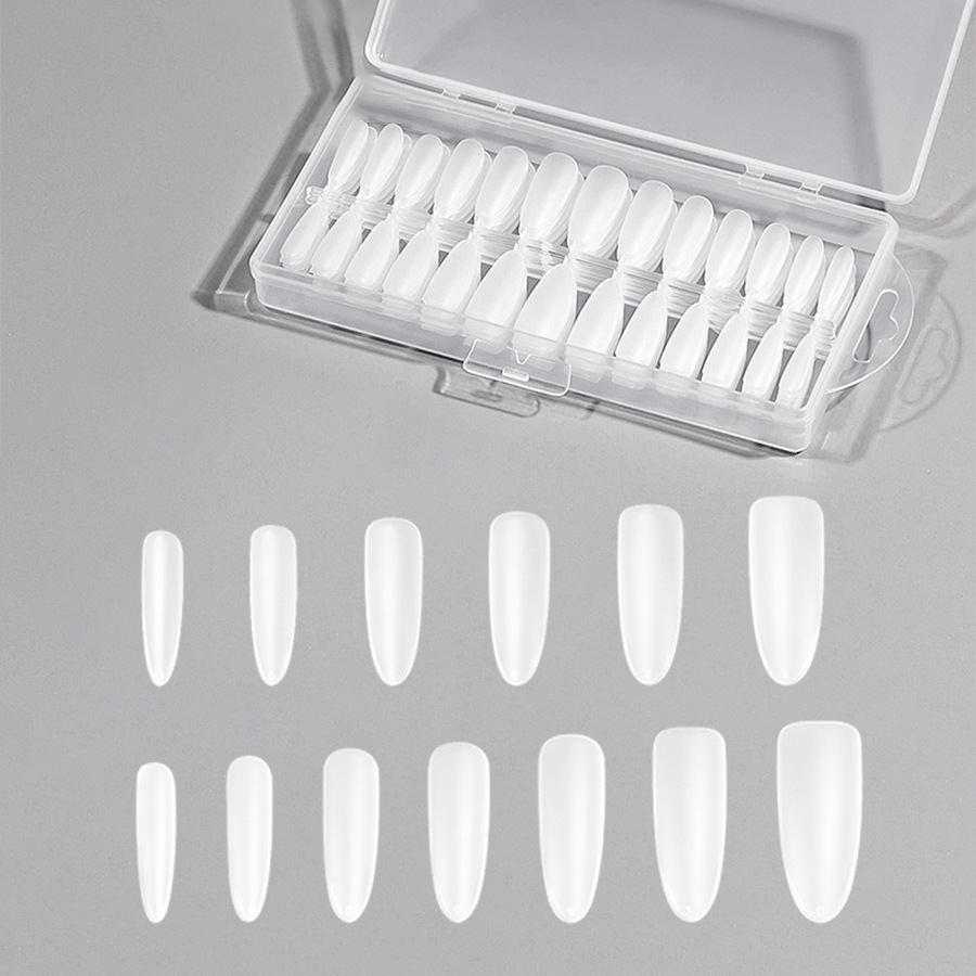 260 piezas transparente esmerilado indoloro molde de uñas de cristal rápido fototerapia extensión pegamento pieza de uñas para el salón de uñas