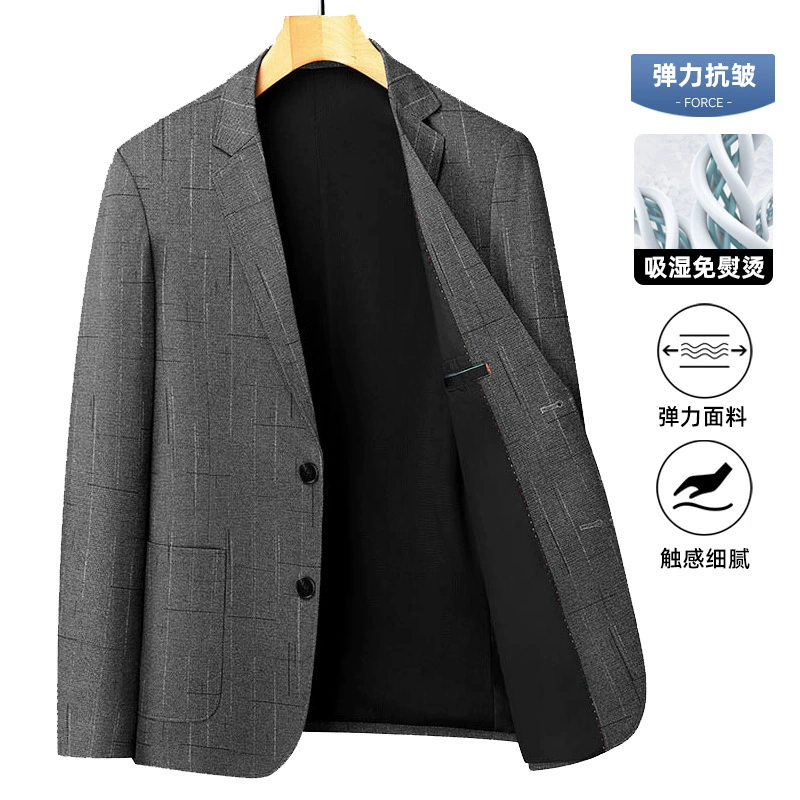 Осенний костюм, пиджак, slim fit