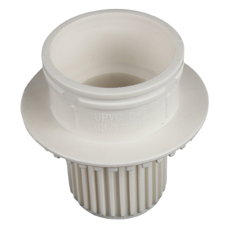 PVC drenaje secundario de piso oscuro drenaje codo 50 75 110 Baño de drenaje de piso conjunto secundario capa de lechada seca piezas incrustadas