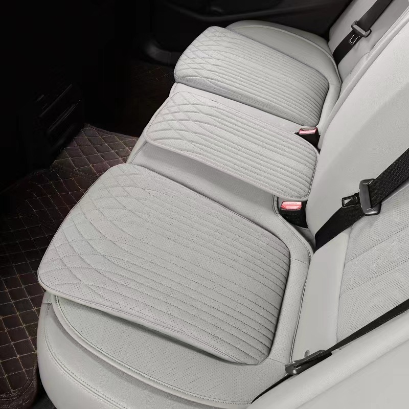 Car Seat Cushion, Universal for All Seasons, High-End Rear Integrated High-Rebound Sponge Flat Single-Piece Seat Cushion Cover
