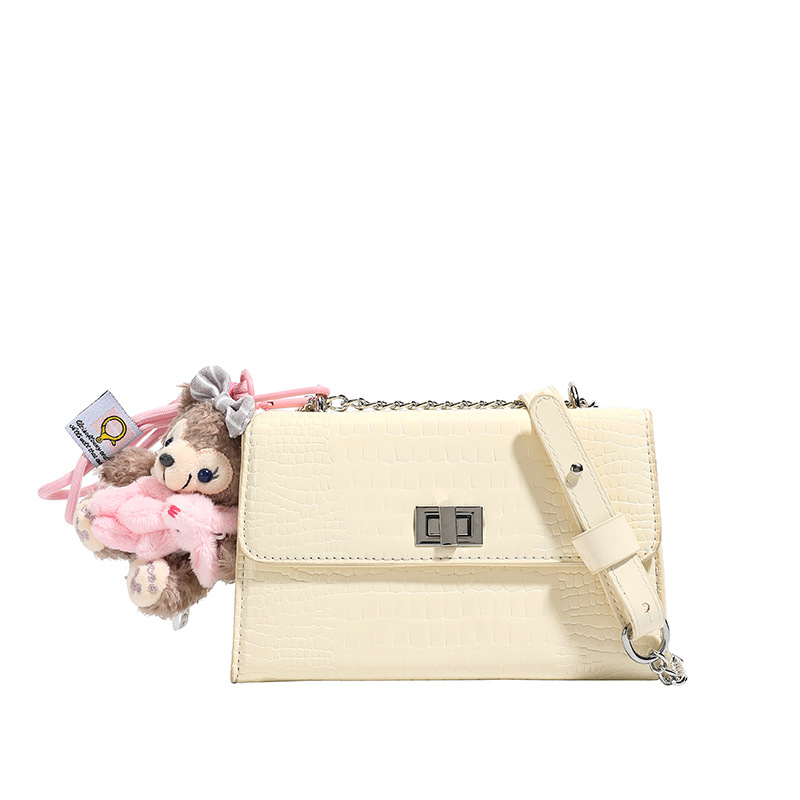 Bolsa de cadena de moda transfronteriza de cocodrilo 2026 nueva moda multifuncional bolso cuadrado de lujo extranjero bolso de hombro ligero