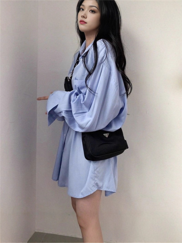 纯棉白色长袖衬衫女春秋季薄款宽松显瘦百搭休闲防晒外套开衫衬衣|undefined