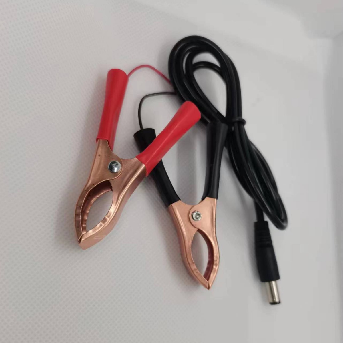 电瓶夹子 DC公母头连接鳄鱼夹子 DC5525公头母座转红黑夹子线5521