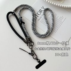 国境を越えた厚さ8mmの携帯電話ストラップ、多機能スリーインワン斜めストラップ、首掛け、ポータブル、アウトドア登山、頑丈