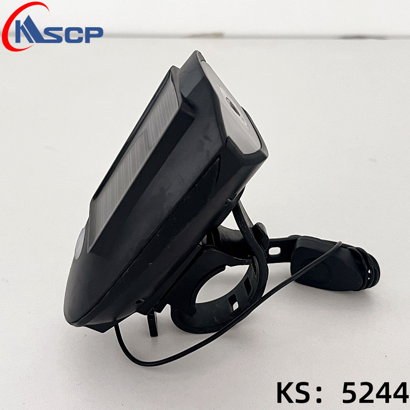 Bicicleta solar bocina faro carga noche bicicleta de montaña linterna accesorios de bicicleta equipo de ciclismo