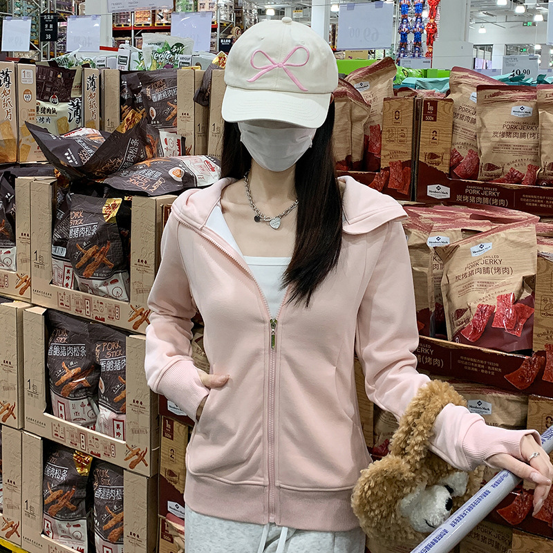 外套女2025新款卫衣修身初秋长袖上衣春秋运动服女装秋季穿搭早秋