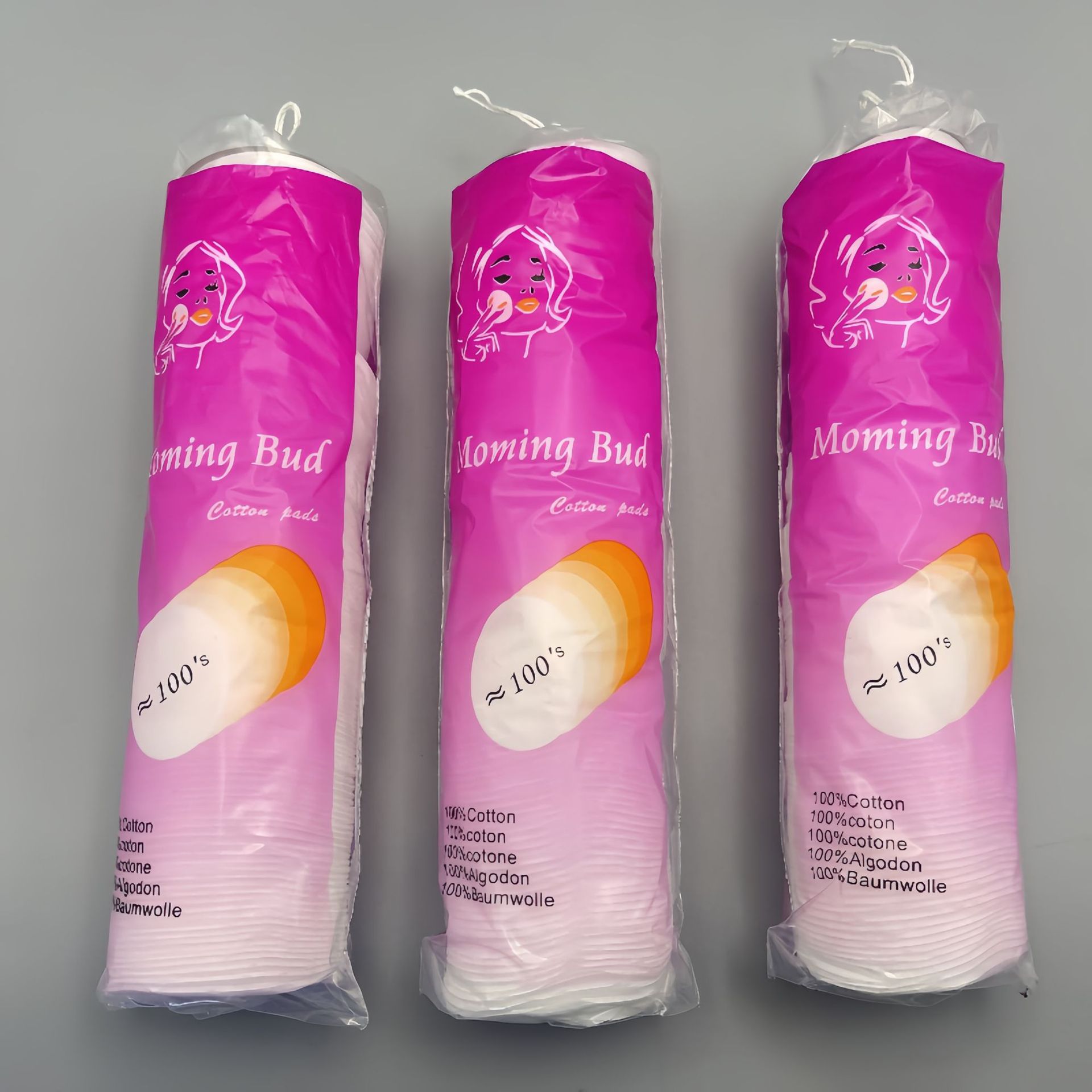 Almohadilla de algodón de maquillaje desechable removedor de maquillaje almohadilla de algodón hisopo de algodón