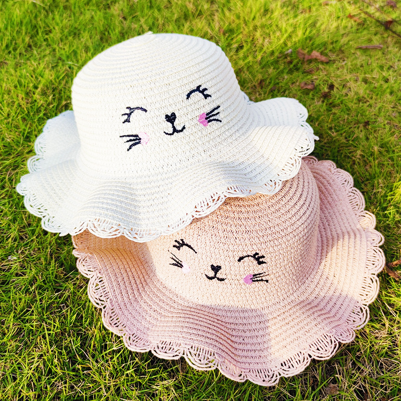 Summer Girls Small Bag 2025 New Trendy Woven Straw Bag Cute Children's Mini Coin Crossbody Bag Wholesale
