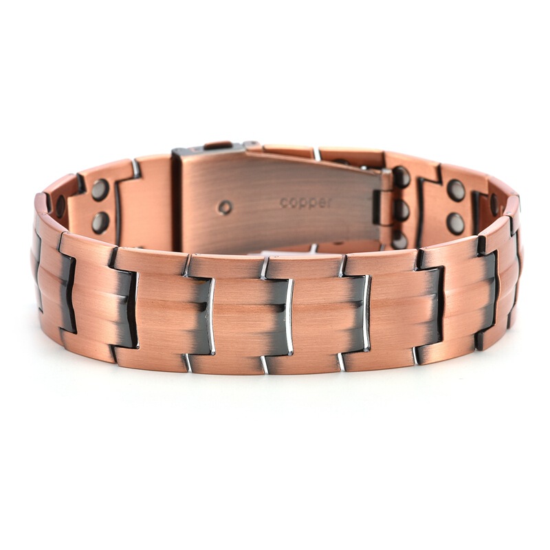 Pure Copper Bracelet Foreign Trade Hot-Selling Magnet Magnetic Health Copper Bracelet Men's Red Copper Bracelet Jewelry Pure Copper Bracelet Foreign Trade Hot-Selling Magnet Magnetic Health Copper Bracelet Men's Red Copper Bracelet Jewelry