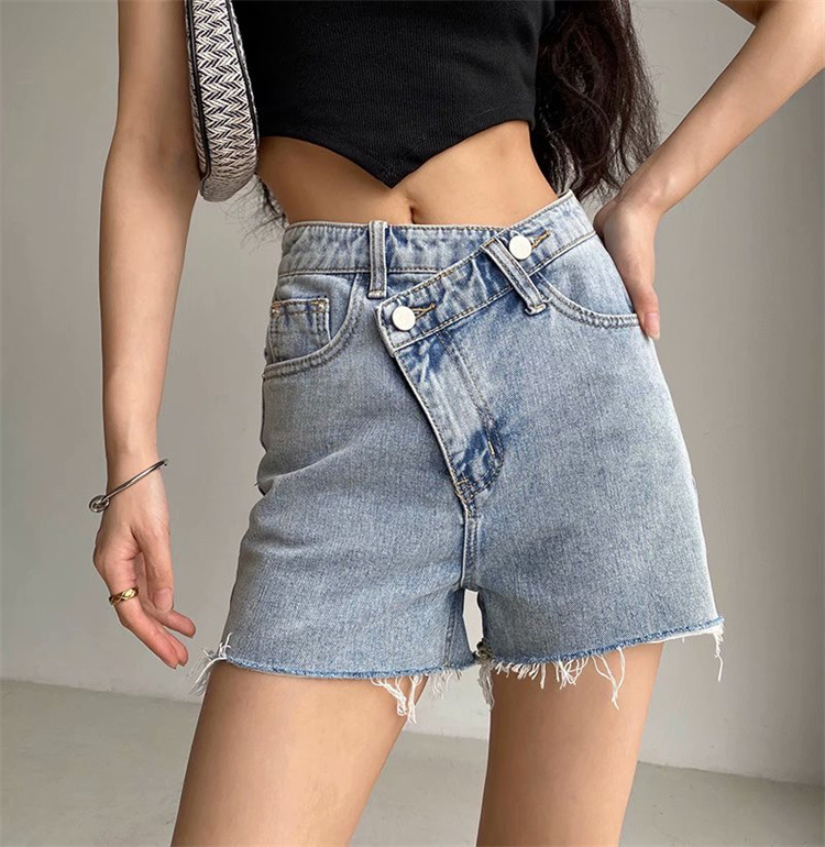 Vintage Tassel Blue Denim Shorts