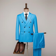 H 28582 Double-breasted Suit Set ˫�ſ�������װ ŷ���羳