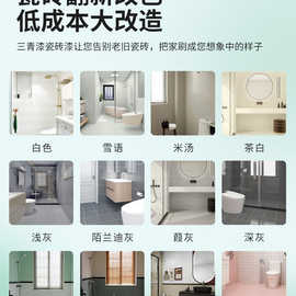 卫生间瓷砖地砖改色漆翻新专用漆150g厕所地面地板砖改造浴室油漆