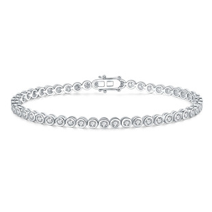 925 Silver Moissanite Tennis Chain Cross-Border Simple Light Luxury High-End Women's Bracelet Niche Hand Jewelry Factory Direct Sale