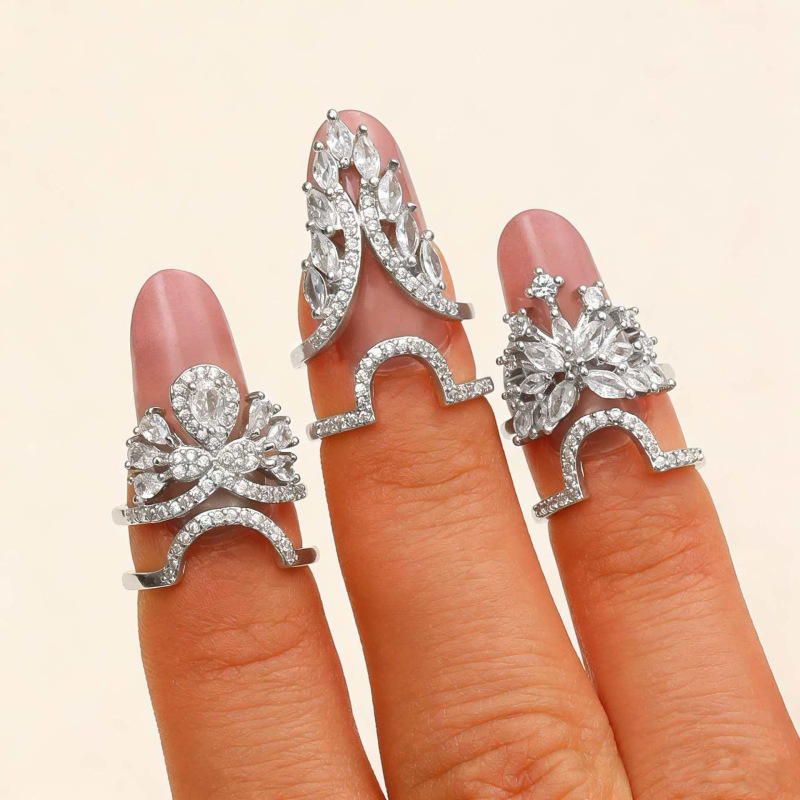 Ring, set, 3 piece set
