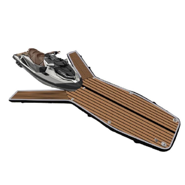 Inflatable Floating PVC Dock Platform 6m x 1.4m Commercial Jet Ski Swim Dock with Pump quality and texture