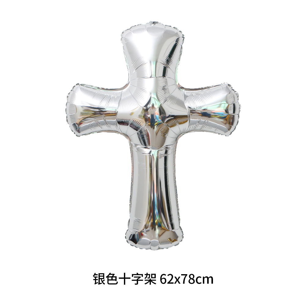 银色十字架 62x78cm