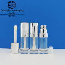 现货批发喷镀盖圆管方管大刷头唇彩管唇油空管8-10ml唇釉管化妆品