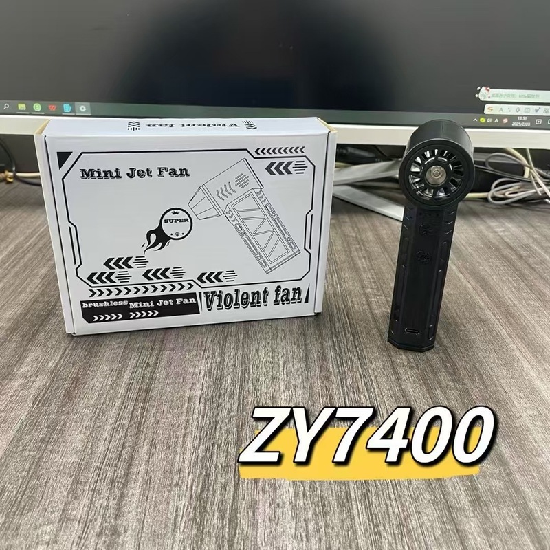 暴力ファン 13万回転タービン USB屋外 LEDライト付き ハンドヘルド ミニ ブラシレス 高速ファン 雪吹きクロスボーダー|undefined
