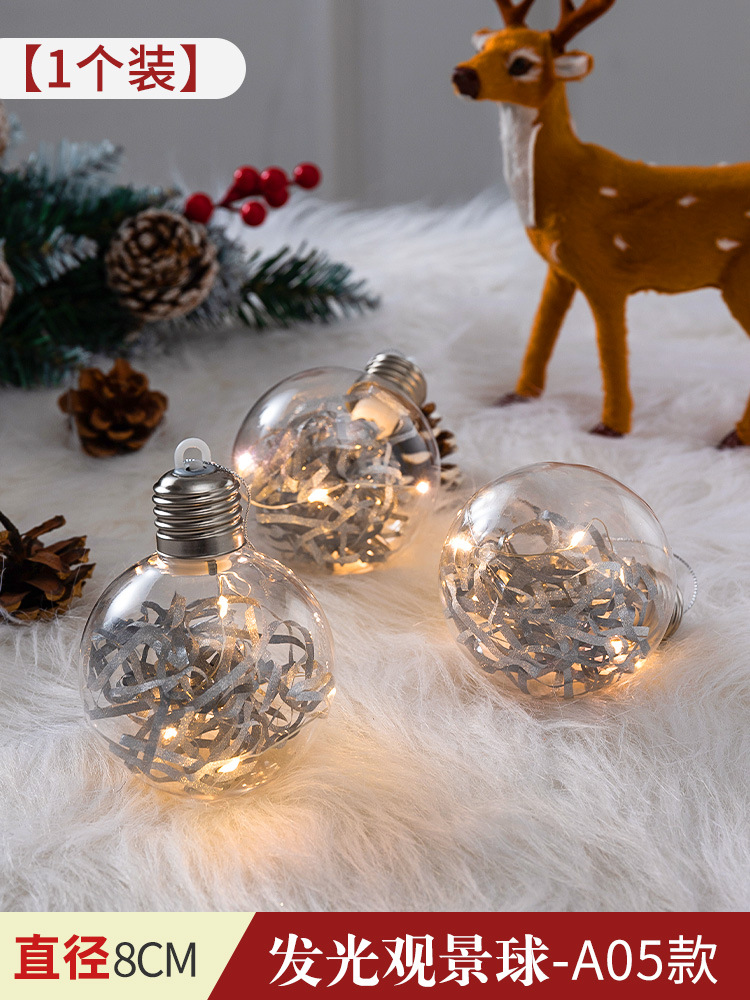 Bola pintada de Navidad Bola de perlas macaron galvanoplastia Bola brillante pintada Bola de forma especial colgante árbol de Navidad bola decorativa