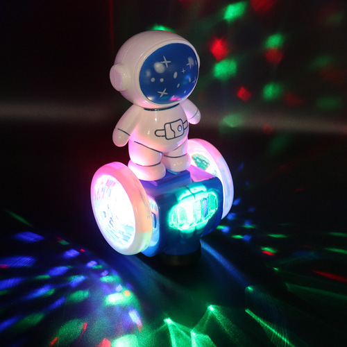 The same electric astronaut balance car astronaut universal driving colorful light music children's toy