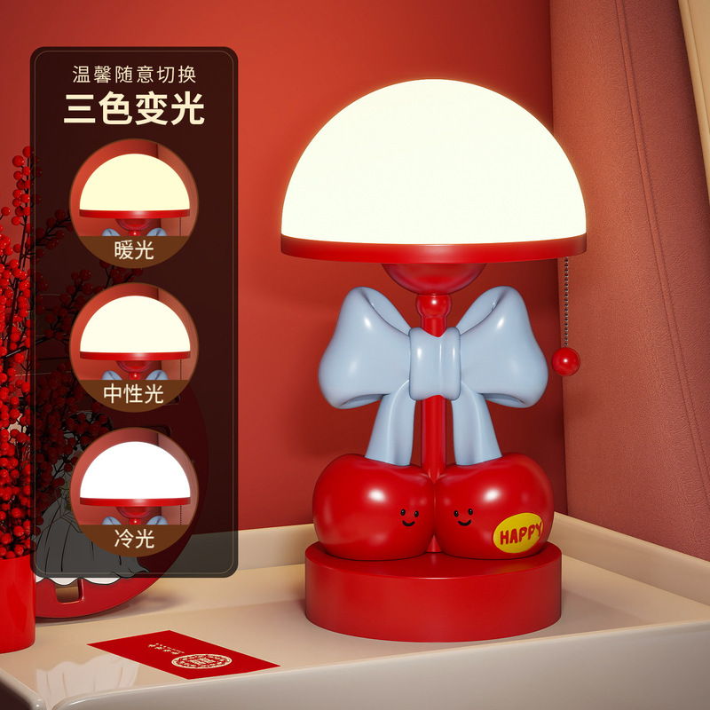 结婚礼物送新娘新人台灯摆件婚房床头灯装饰品新婚长明灯婚灯一对|undefined