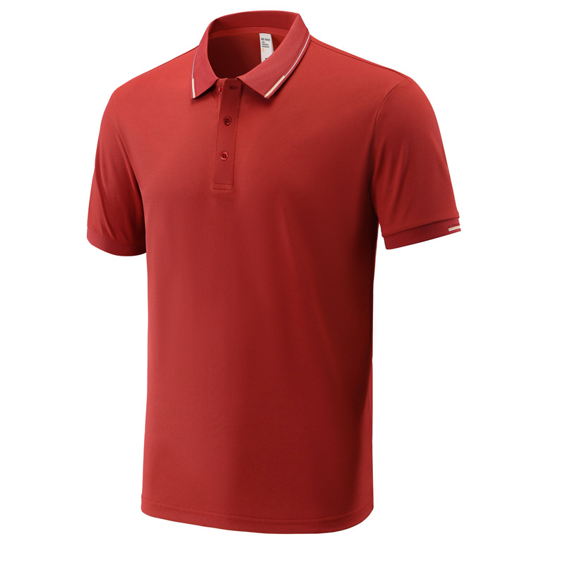 Polo de solapa de manga corta de exportación de comercio exterior hombres y mujeres 190g casual de negocios traje de grupo de trabajo simple camisa publicitaria bordada