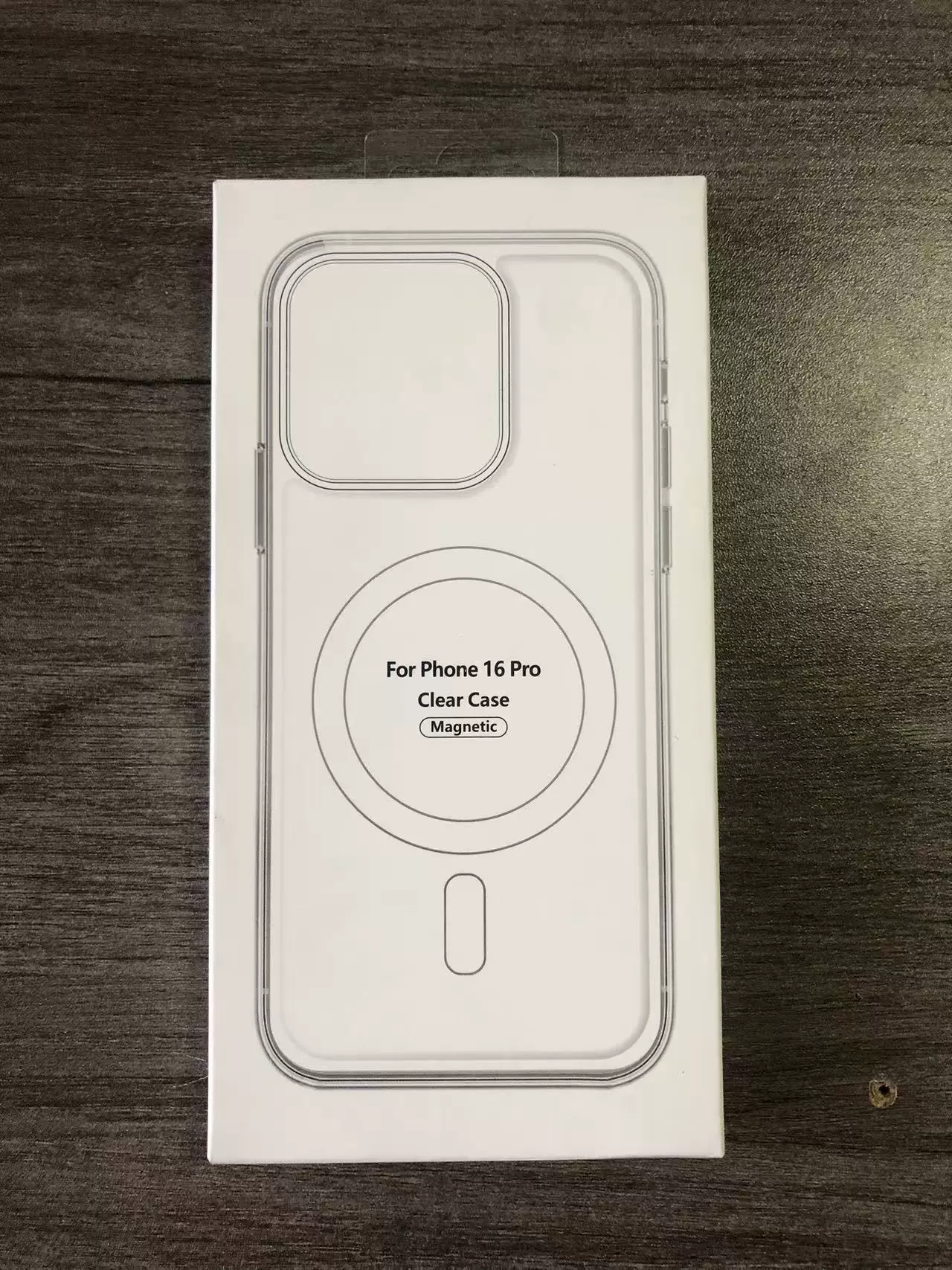 Clear MagSafe Case для iPhone 16 серии с магнитным кольцом — прозрачная задняя панель