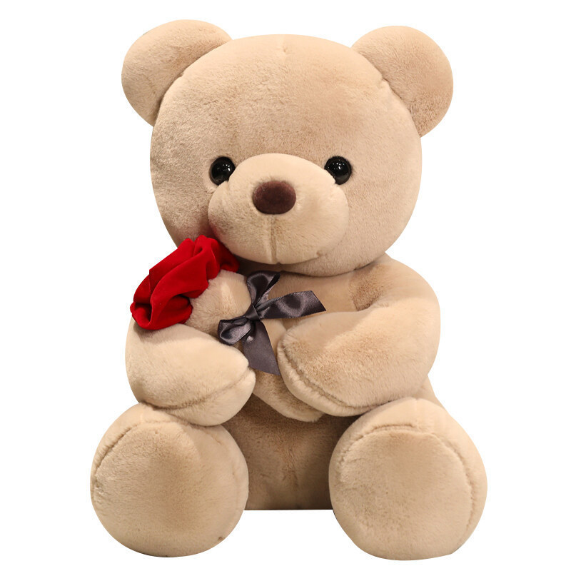 Bonita y divertida rosa Teddy Bear juguetes de peluche para dar a las niñas regalo de Día de San Valentín osos almohada muñeca agarradora