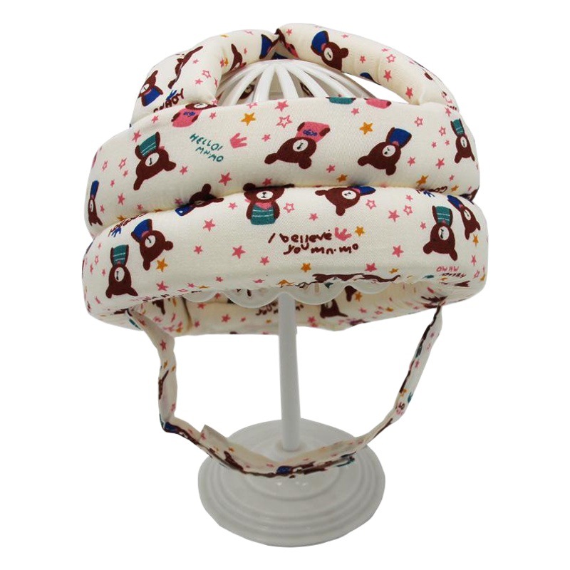 2023 nuevo bebé niño sombrero protector bebé caminando casco anticolisión niños casco de algodón resistente a la caída