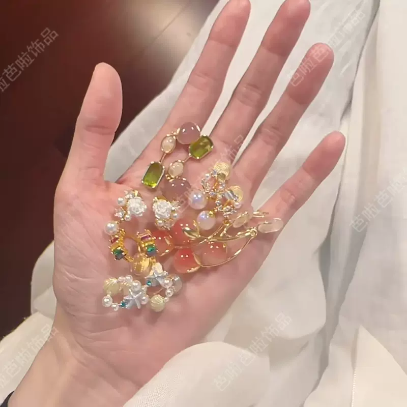 初春耳夹合集~十里花香 小清新花朵耳饰甜美蚊香盘耳夹适合送礼物