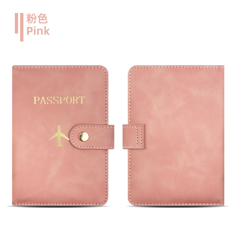 Múltiple tarjeta de protección de pasaporte Este conjunto de clip de pasaporte de cuero pu borde de cuero función de almacenamiento de certificado bolsa pequeña bolsa de pasaporte