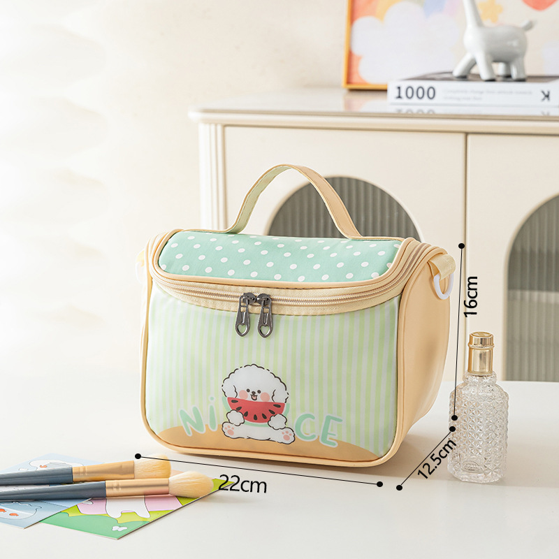 かわいい家の化粧バッグが柔らかい手提げ収納袋アニメ携帯収納バッグが大容量で洗面バッグを厚くする|undefined