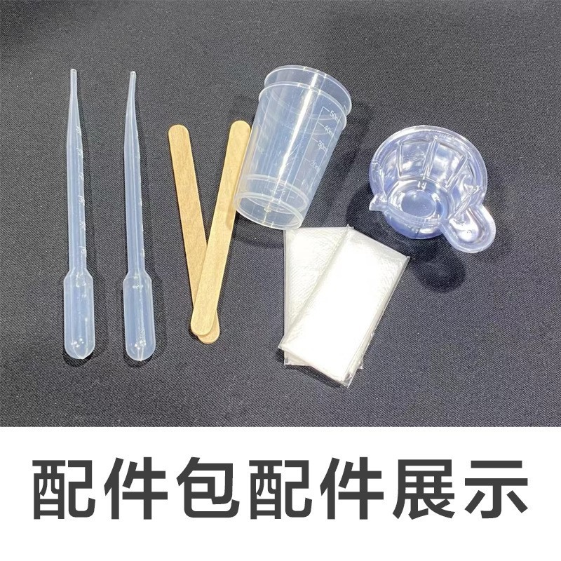DIY material de fabricación manual mezcla de accesorios paquete de herramientas de goteo de cristal portátil pesado electrónico luz uv pellizco molde
