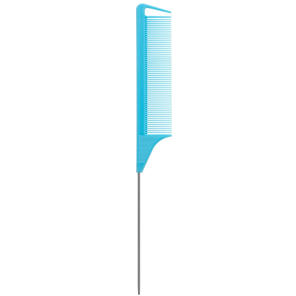 Расческа-распылитель Tail Comb (Jingyuan) из нержавеющей стали с ABS-ручкой, нескользящий заостренный хвост, многоцветная