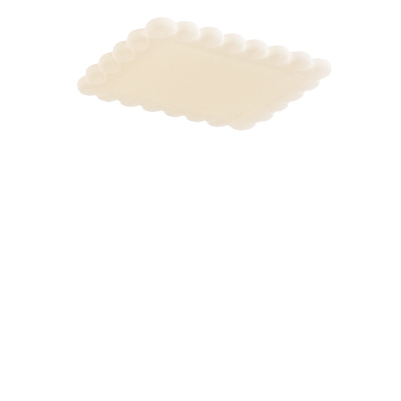 Bubble Biscuit Lámpara de techo Lámpara de sala de estar de espectro completo Estilo crema Red de red Sala simple moderna Protección ocular Lámparas Zhongshan