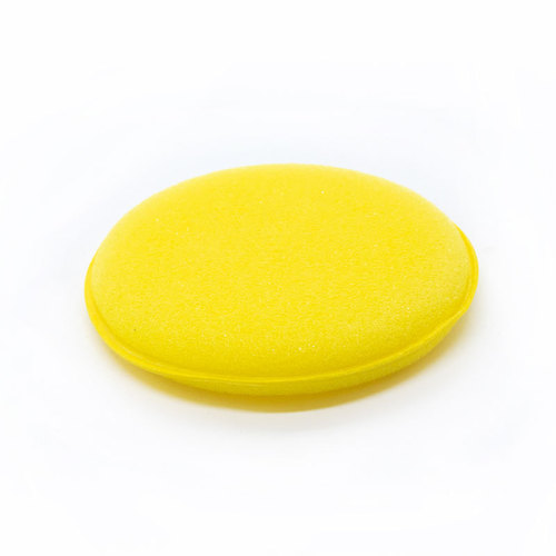 Car cleaning sponge high density edge waxing car polishing beauty round yellow waxing sponge