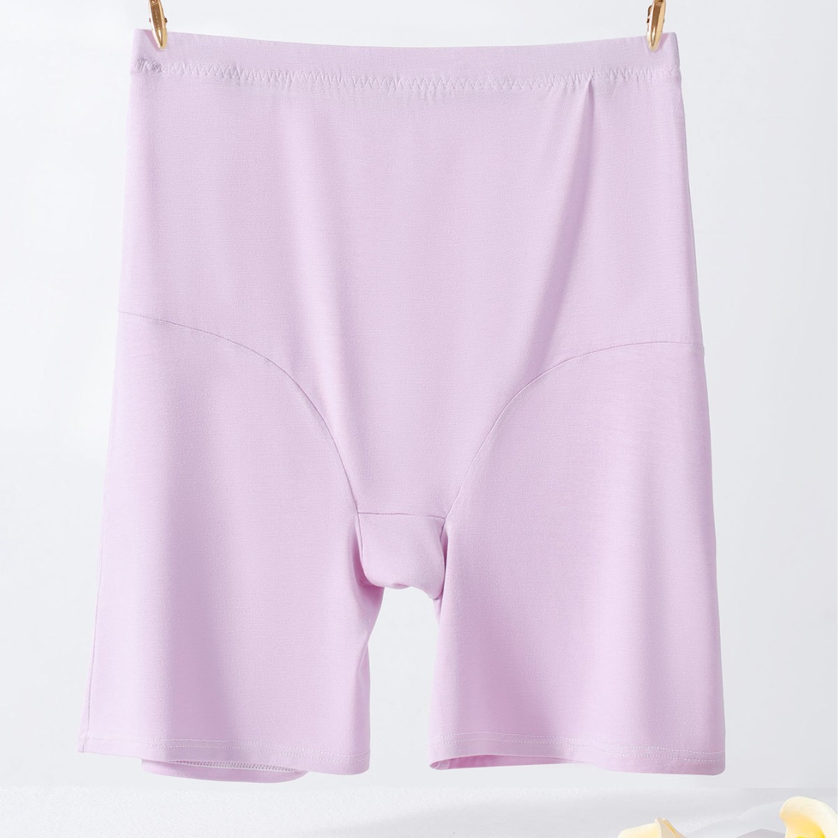 Modal Fabric Elastic Seamless Anti-Exposure Safety Plus-Size Women's Seamless Summer Thin Leggings Boxer Shorts