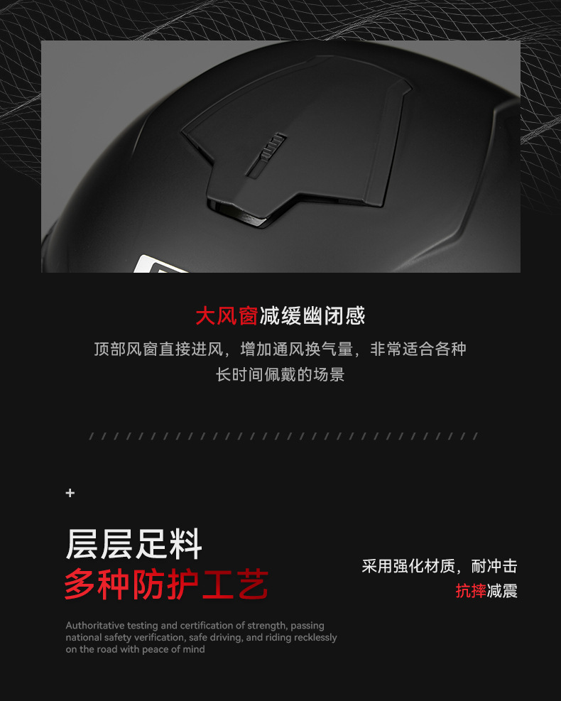 3C/DOT certification motorcycle helmet double lens big tail bluetooth full helmet unisex electric car helmet